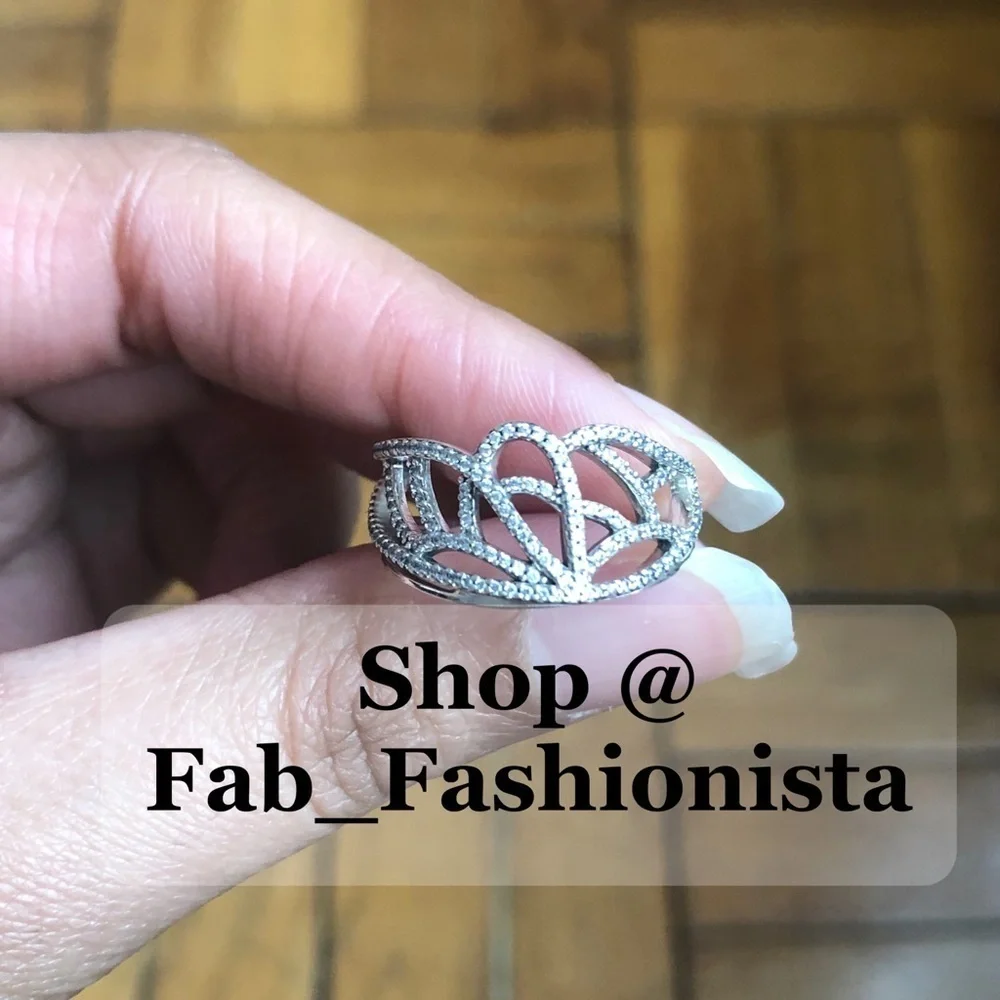 Pandora Filigree crystal ring